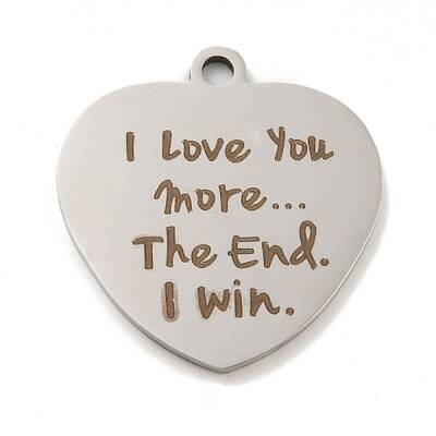 Non-Tarnish Valentine's Day 201 Stainless Steel Pendants