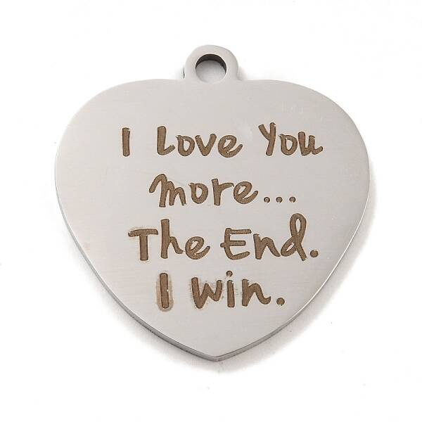 Non-Tarnish Valentine's Day 201 Stainless Steel Pendants
