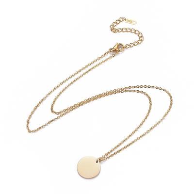 Ion Plating(IP) 304 Stainless Steel Cable Chains Pendant Necklaces