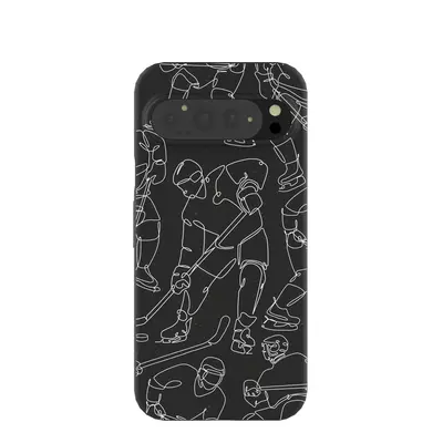 Black Play Sketch Google Pixel 9 Pro XL Case
