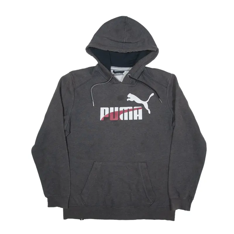 PUMA Hoodie Grey Pullover Mens M