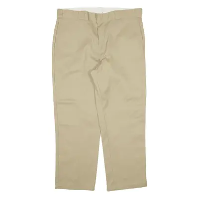 DICKIES Workwear Trousers Beige Regular Straight Mens W38 L29