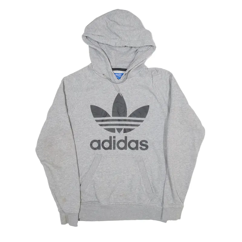 ADIDAS Hoodie Grey Pullover Womens S