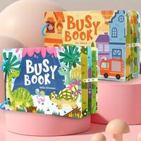 Busy Book, 1 Count Educational Sensory Busy Book, Learning Activity Toy, Ideal Birthday Gift, Home Gift, Drawing Book for Kid...