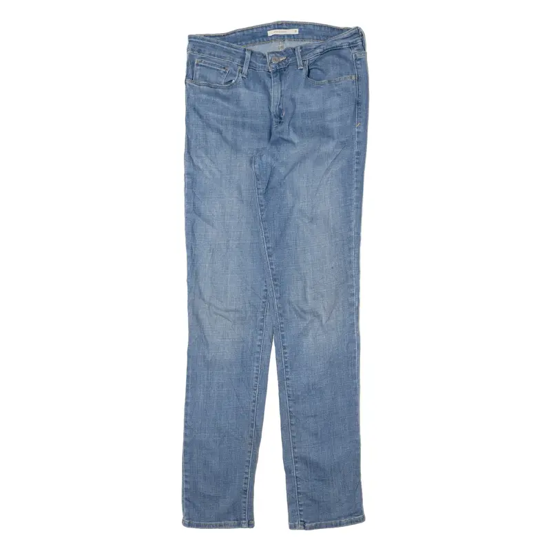 LEVI'S Mid Rise Womens Jeans Blue Slim Skinny Stone Wash W28 L32