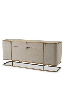 Woven Oak Brass Dresser | Eichholtz Napa Valley