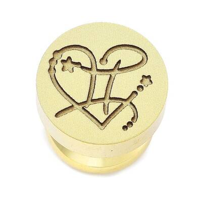 Constellation Golden Tone Wax Seal Brass Stamp Heads