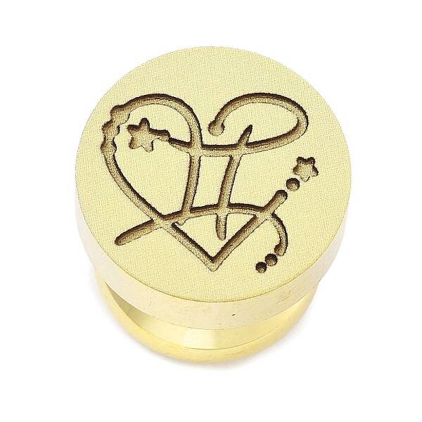 Constellation Golden Tone Wax Seal Brass Stamp Heads