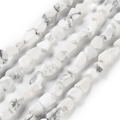Natural Howlite Beads Strands