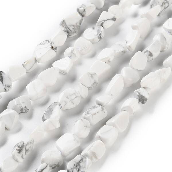 Natural Howlite Beads Strands