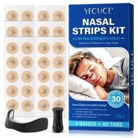 YECUCE Magnetic Anti-snoring Set, Nasal Strips for Improving Sleep Quality,Sleep Aid Supplies for Men & Women, Can Fit Most P...