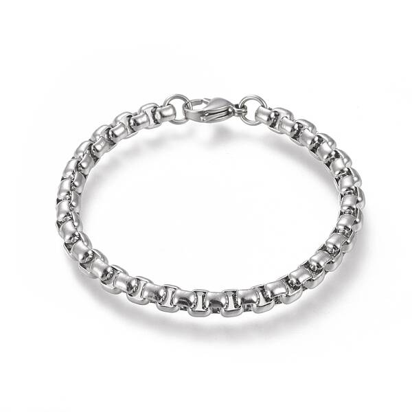 Tarnish Resistant 304 Stainless Steel Box Chain Bracelets