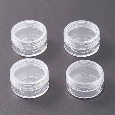 (Defective Closeout Sale: Scratched) Column Plastic Bead Containers