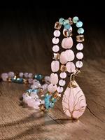 Boho Style Artificial Crystal Beaded Necklace, Fashion Jewelry for Party, Daily Clothing Decor, Trendy All-match & Exquisite ...
