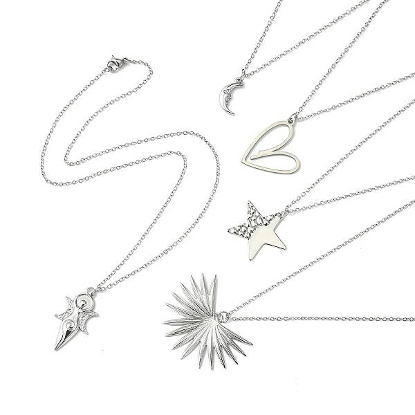 Non-Tarnish 304 Stainless Steel Pendant Necklace for Women