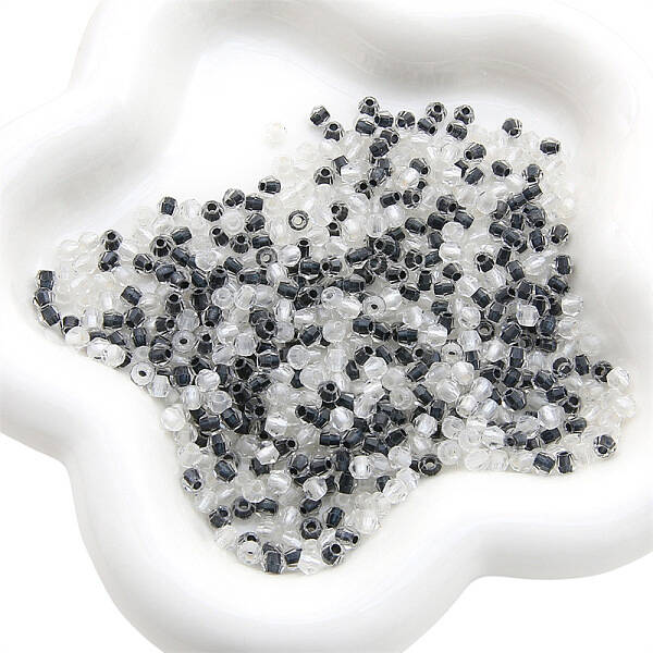 100Pcs Transparent Glass Beads