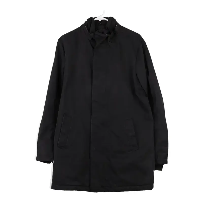 Benetton Jacket - Large Black Cotton Blend