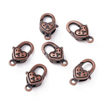 Tibetan Style Alloy Lobster Claw Clasps