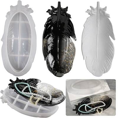 Feather DIY Jewelry Plate Silicone Molds