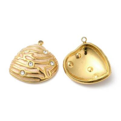 304 Stainless Steel Rhinestone Pendants