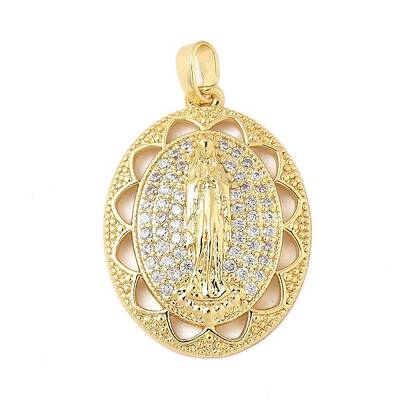 Brass Micro Pave Clear Cubic Zirconia Pendants