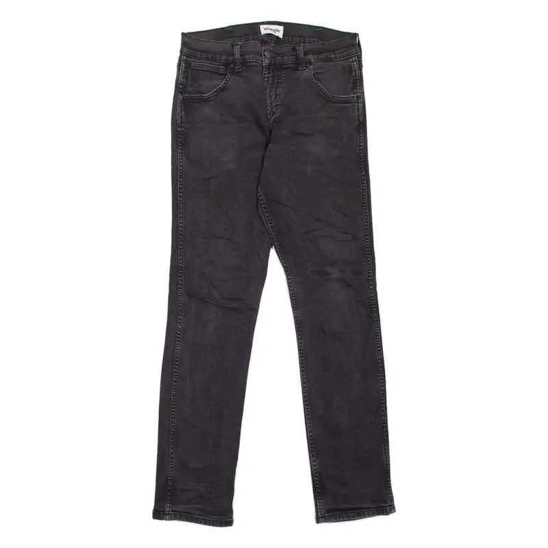 WRANGLER Greensboro Mens Jeans Black Slim Straight W30 L32