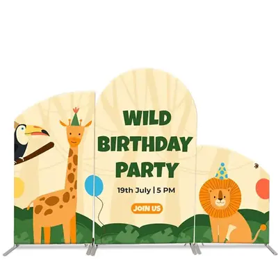 Aperturee Safari Forest Balloon Birthday Arch Backdrop Kit | Circle Arch Backdrop Diy | Wedding Arch Backdrop | Custom Chiara...