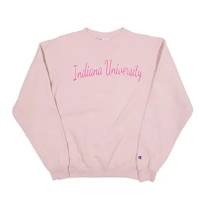 CHAMPION Indiana University USA Sweatshirt Pink Womens S