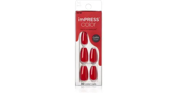 Kiss my face ImPRESS Color MC Reddy or Not Nails 30pcs