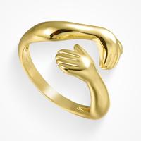 Evry Jewels Empathy Ring - Simple but Unique Design - Gold/Silver Plated Everyday Jewelry for Women