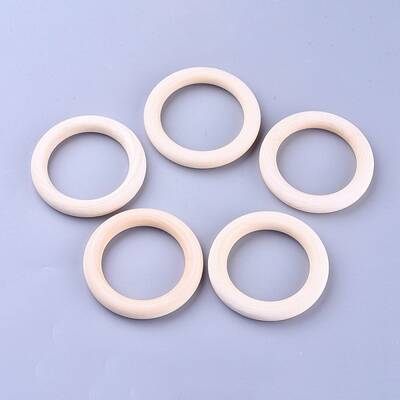 Unfinished Wood Linking Rings