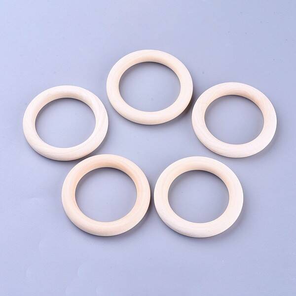 Unfinished Wood Linking Rings
