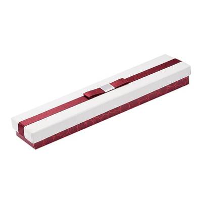 Rectangle Cardboard Necklace/Watch Boxes with Bowknot