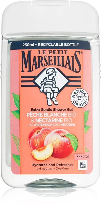 Le petit marseillais Extra delicate shower gel Organic White Peach & Organic Nectarine - 250ml