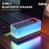[LIVE EXCLUSIVE] takoo White Noise - Mixable 3 in 1 Speaker - Portable Sleep Aid, Sound Machine, 8 Adjustable Nature Sounds, ...