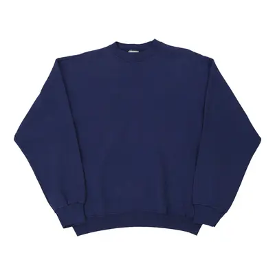 Made in USA Tultex Sweatshirt - XL Blue Cotton Blend