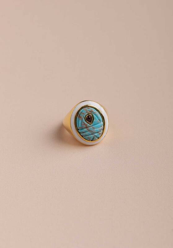 Ring Kenya 3bkt Turquoise | Color: TURQUOISE | Size: U