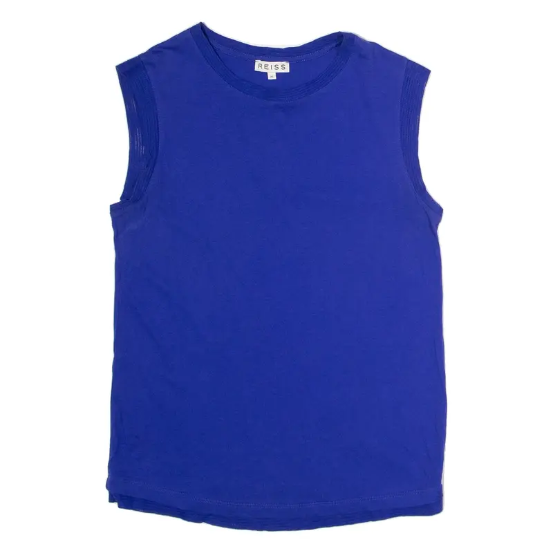 REISS Gem Womens Vest Blue Sleeveless XS
