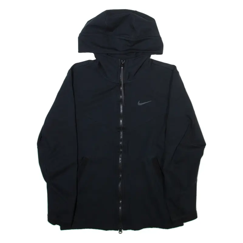 NIKE Mens Black Hoodie Full Zip S