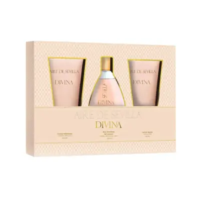 Aire De Sevilla Divina Eau De Toilette For Woman Spray 150ml Set 3 pieces