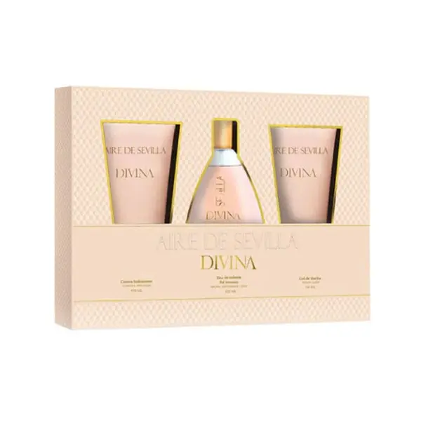 Aire De Sevilla Divina Eau De Toilette For Woman Spray 150ml Set 3 pieces