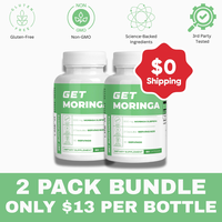 Plant Power Moringa Oleifera Leaves Supplement - 2 Pack Bundle - Vegan Friendly - Gluten Free & Non-GMO - $0 Shipping Offer