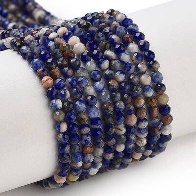 Natural Sunset Sodalite Beads Strands