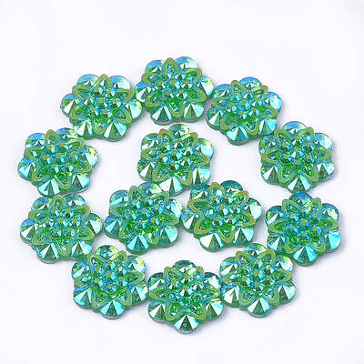 Resin Rhinestone Cabochons