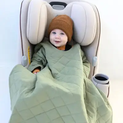 Buckle Me Baby Coziest Car Seat Blankie Minky