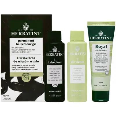 Herbatint Permanent Hair Color Gel 170ml 2N | Brown