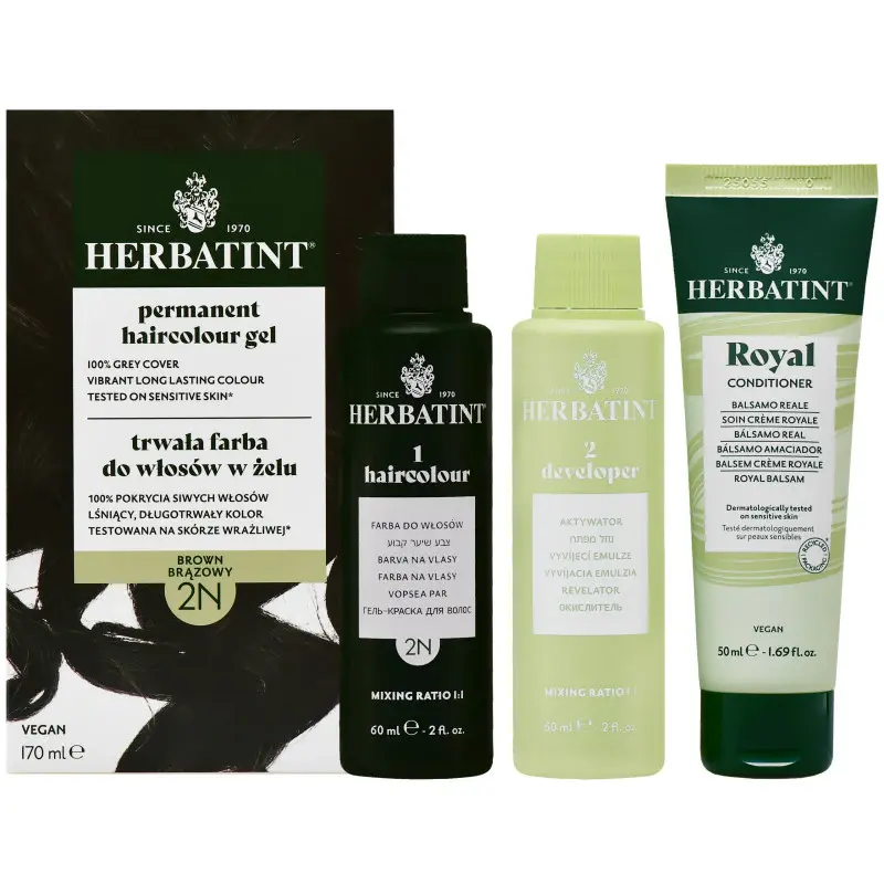 Herbatint Permanent Hair Color Gel 170ml 2N | Brown