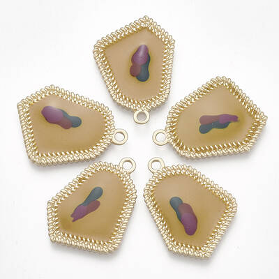 Smooth Surface Alloy Enamel Pendants