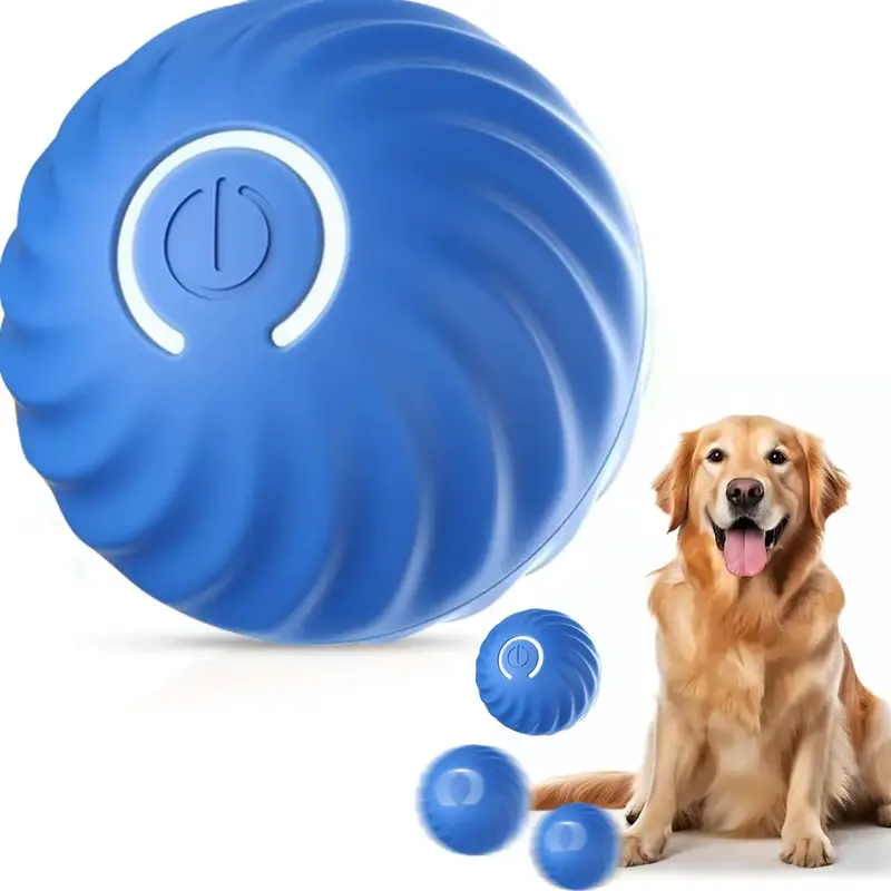 Rechargeable Interactive Dog Ball – Smart Moving & Jumping Toy for Pets with LED and Bite-Proof Design indoor fun discounte...