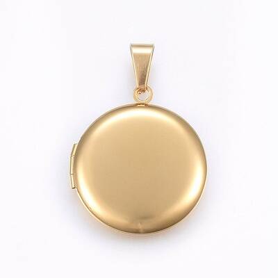 Ion Plating(IP) 316 Stainless Steel Locket Pendants